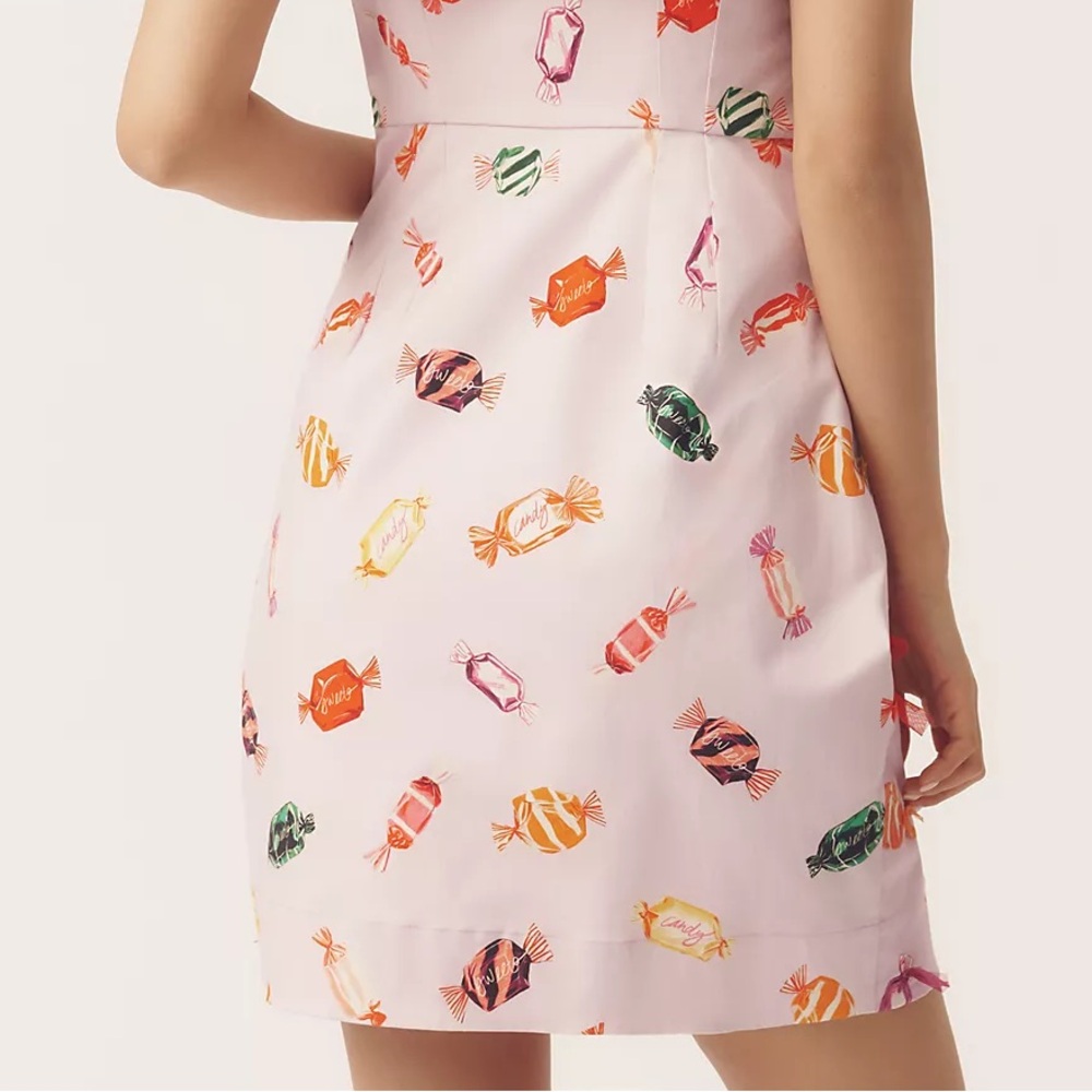 Maeve Candy Printed Buttondown Mini Dress - Picture 8 of 14
